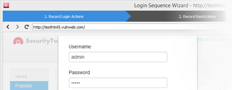 Acunetix Login Sequence Recorder